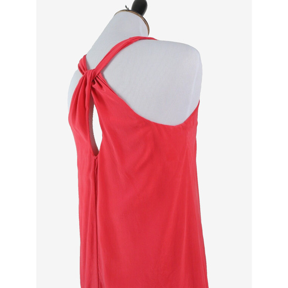 Cynthia Rowley Size 4 100% Silk A-Line Mini Dress Orange *as is* - Picture 6 of 10